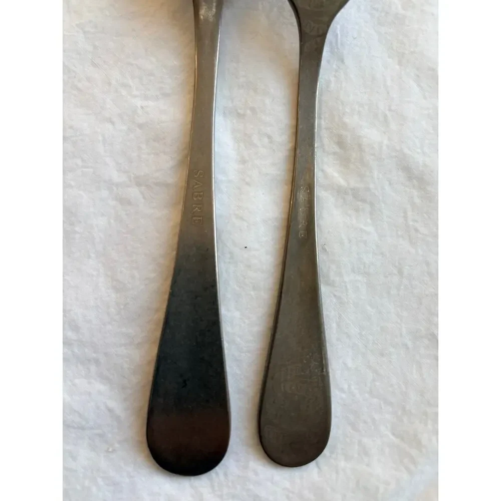 NEW Sabre Paris Marius Stainless Steel Soup Spoon & Dinner Fork Set